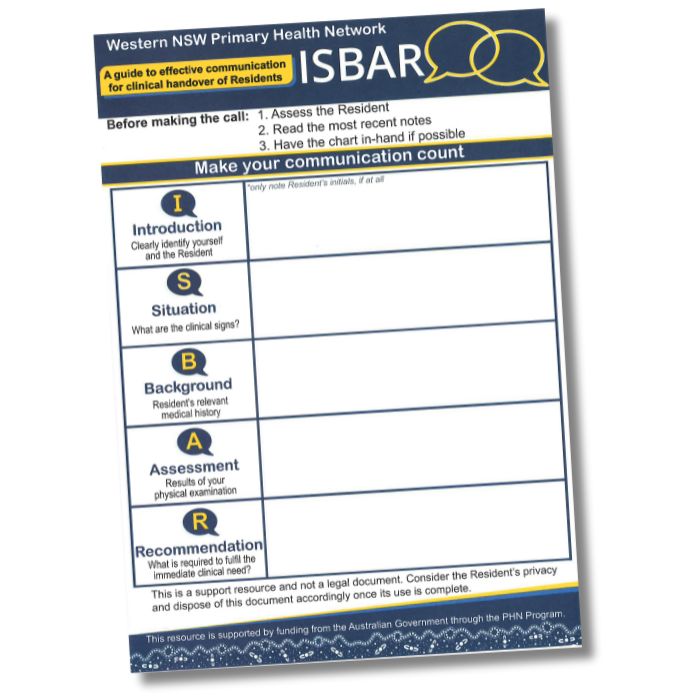 ISBAR : Western NSW PHN